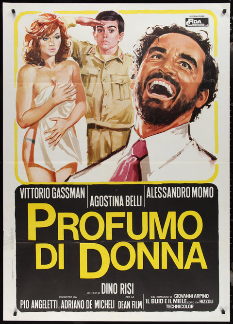 Affiche de film italienne originale à un panneau pour Le parfum d'une femme (1976)