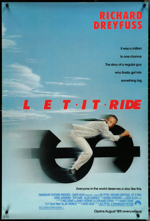Let It Ride (1989) Affiche de film originale américaine (One Sheet)