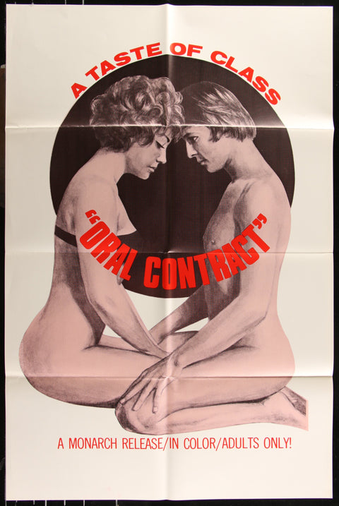 Oral Contract (1960s) Original US One Sheet Movie Poster