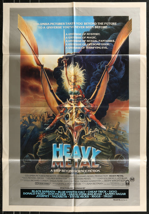 Affiche de film originale australienne (One Sheet) du film Heavy Metal (1981)