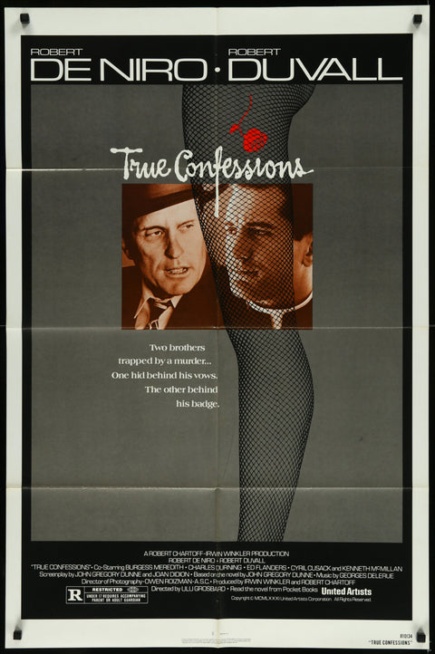 True Confessions (1981) Original US One Sheet Movie Poster