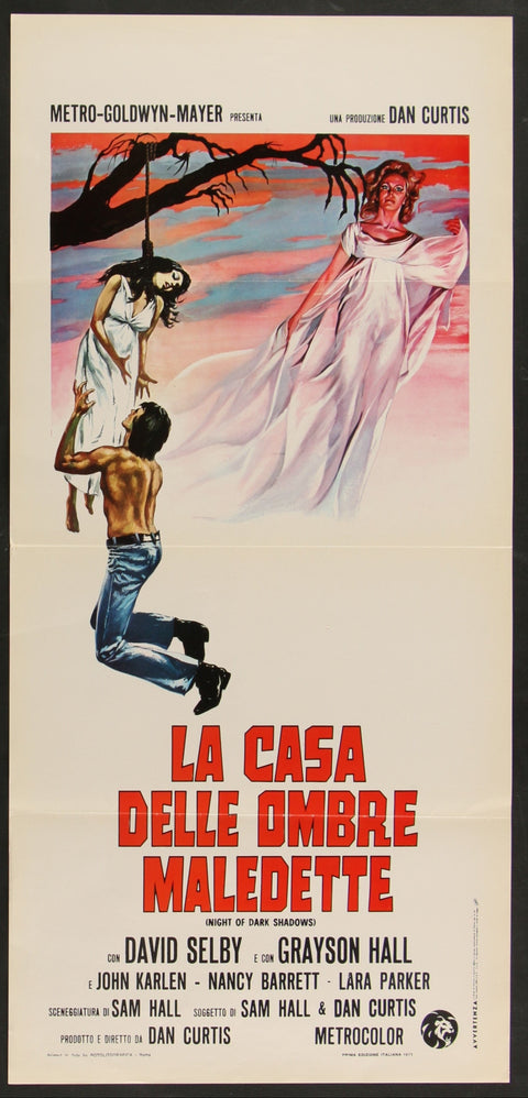 Night Of Dark Shadows (1972) Original Italian Locandina Movie Poster