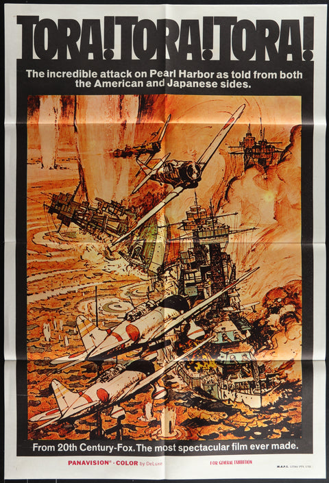 Tora! Tora! Tora! (1970) Affiche de film originale australienne (format One Sheet)