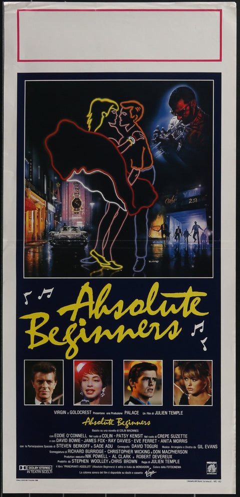 Absolute Beginners (1986) Original italienisches Locandina-Filmplakat