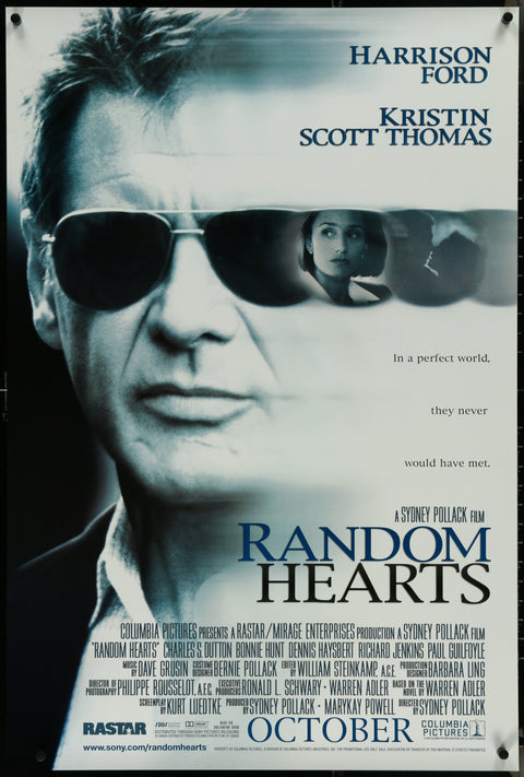 Affiche de film originale américaine (One Sheet) du film Random Hearts (1999)