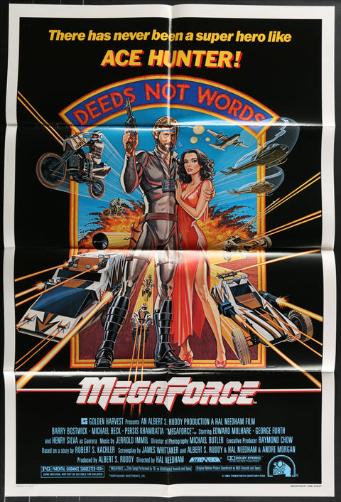 Affiche de film originale américaine (One Sheet) de Megaforce (1982)
