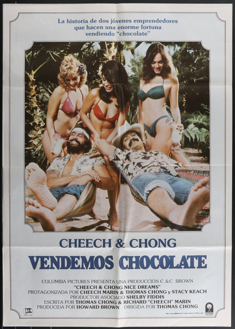 Cheech und Chongs „Nice Dreams“ – Original spanisches Filmplakat