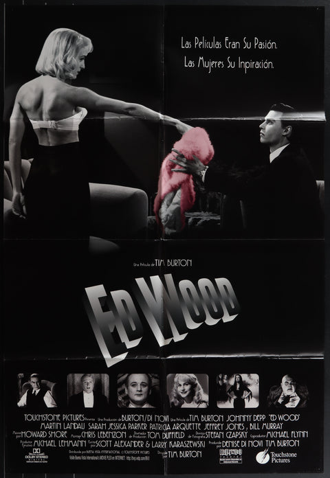 Ed Wood (1994) Original Spanish Language One Sheet Movie Poster