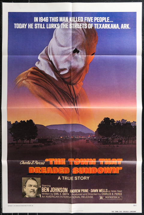 Affiche de film originale américaine (One Sheet) du film The Town That Dreaded Sundown (1977)