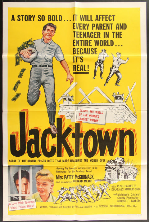 Affiche de film originale américaine (One Sheet) de Jacktown (1962)