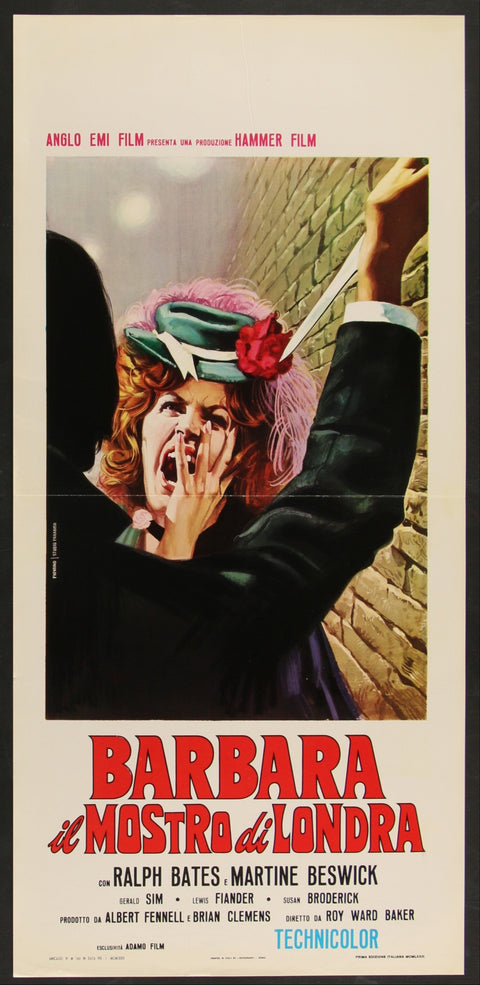 Dr. Jekyll et Sister Hyde (1971) Affiche de film originale italienne