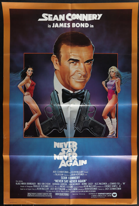 Affiche de film originale américaine (One Sheet) de Never Say Never Again (1983)