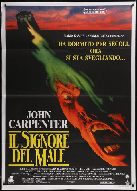 Affiche de film italienne originale à un panneau pour Prince Of Darkness (1988)