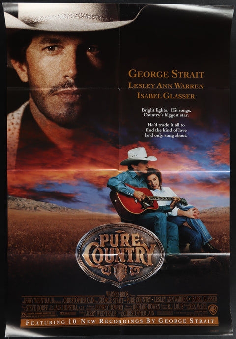 Affiche de film originale américaine (One Sheet) de Pure Country (1992)