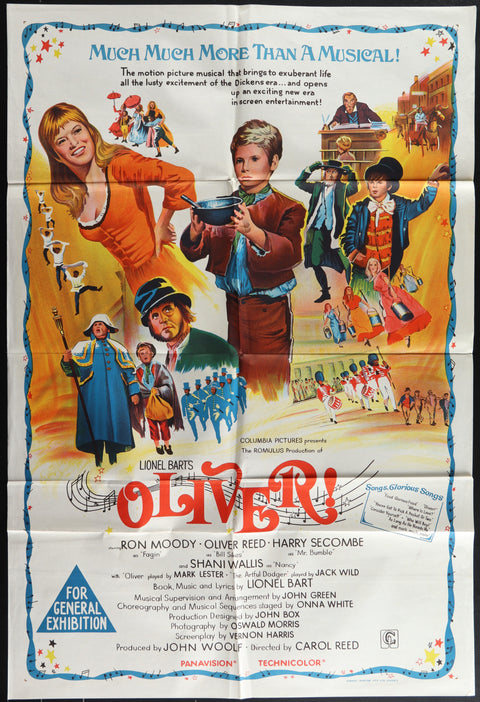 Affiche de film originale australienne (One Sheet) du film Oliver (1968)