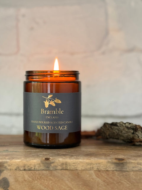 WOOD SAGE HAND POURED CANDLE