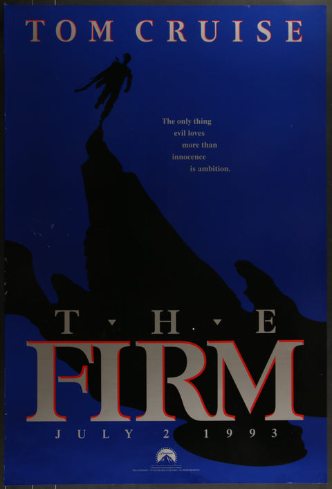 Affiche de film originale américaine (One Sheet) du film The Firm (1993)
