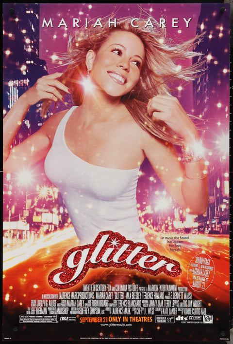 Affiche de film originale américaine (One Sheet) de Glitter (2001)