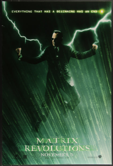 Affiche de film originale américaine (One Sheet) de The Matrix Revolutions (2003)