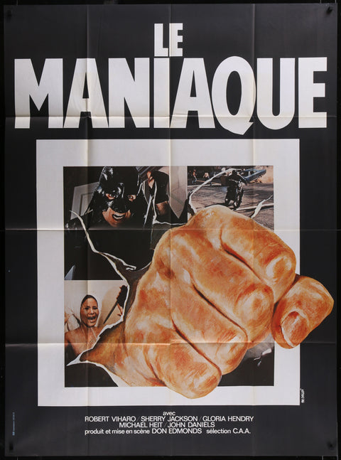 La Maniaque (1978) Originales französisches Filmplakat mit einer Tafel