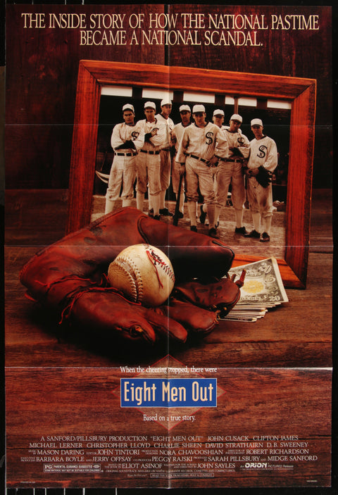 Affiche de film originale américaine (One Sheet) du film Eight Men Out (1988)