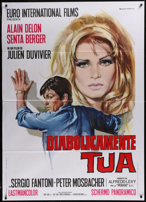 Diaboliquement vôtre (1968) Affiche de film italienne originale à un panneau