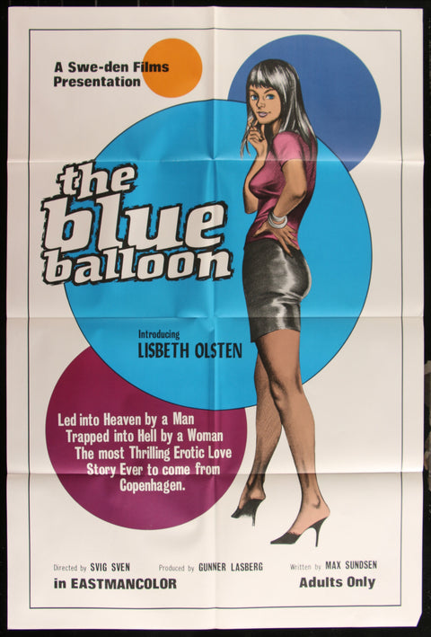 Affiche de film originale américaine (One Sheet) du film Le Ballon Bleu (1973)