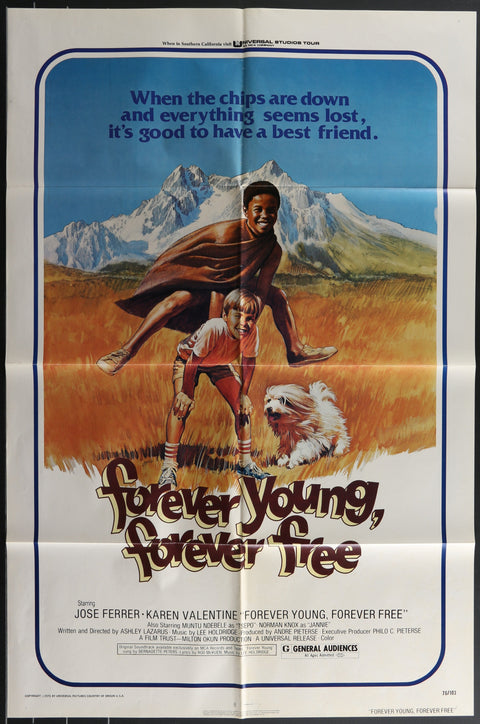 Affiche de film originale américaine (One Sheet) de Forever Young, Forever Free (1976)