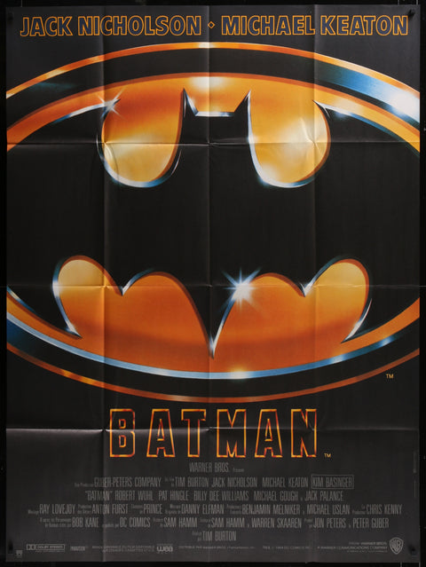 Affiche de film originale française à un panneau pour Batman (1989)