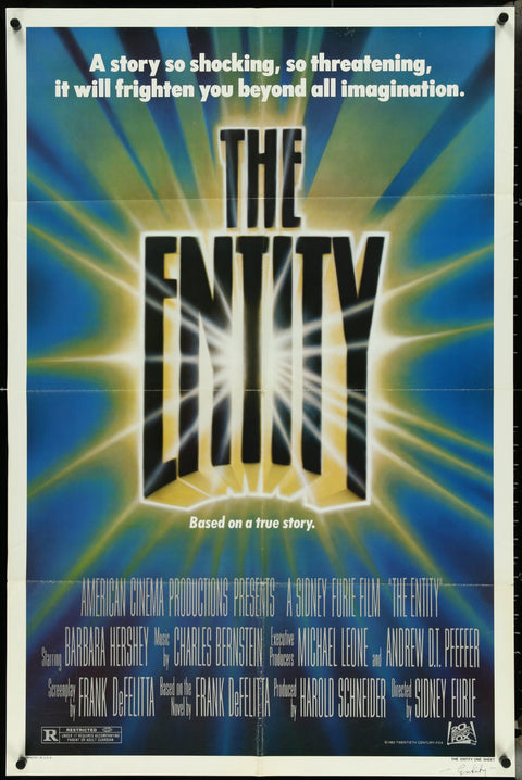 Affiche de film originale américaine (One Sheet) du film The Entity (1982)