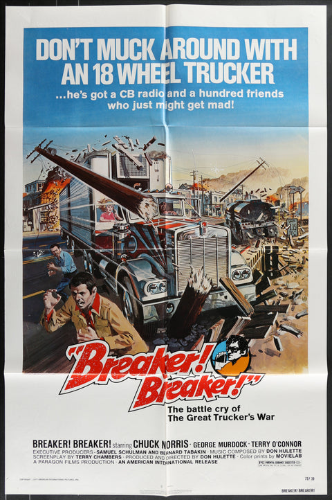 Breaker! Breaker! (1977) Affiche de film originale américaine (One Sheet)