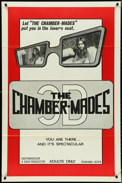 Affiche de film originale américaine (format One Sheet) du film The Chamber-Mades 3-D (1974)