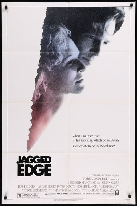 Affiche de film originale américaine (One Sheet) de Jagged Edge (1985)