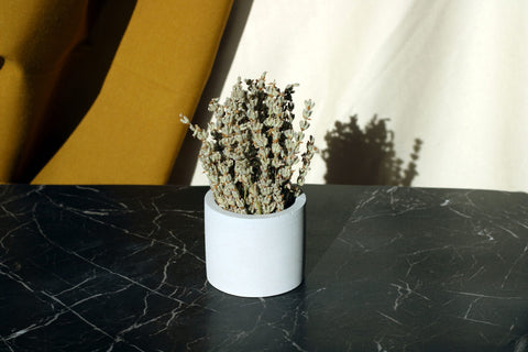 CONCRETE CYLINDER TEALIGHT HOLDER, CONCRETE CYLINDER POT