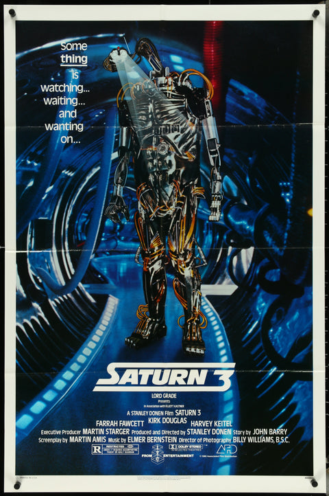 Affiche de film originale américaine (One Sheet) de Saturn 3 (1980)