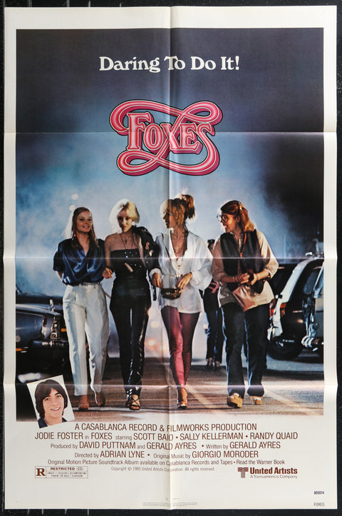 Foxes (1980) Original One Sheet US Movie Poster