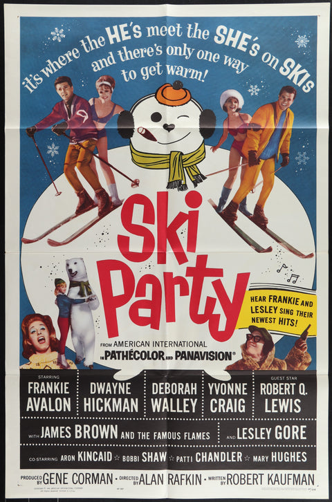 Affiche de film originale américaine (One Sheet) du film Ski Party (1965)