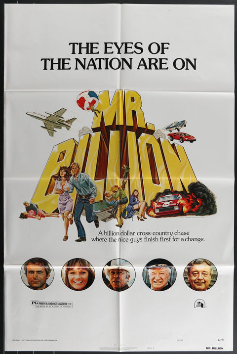 Mr. Billion (1977) Affiche de film originale américaine (One Sheet)