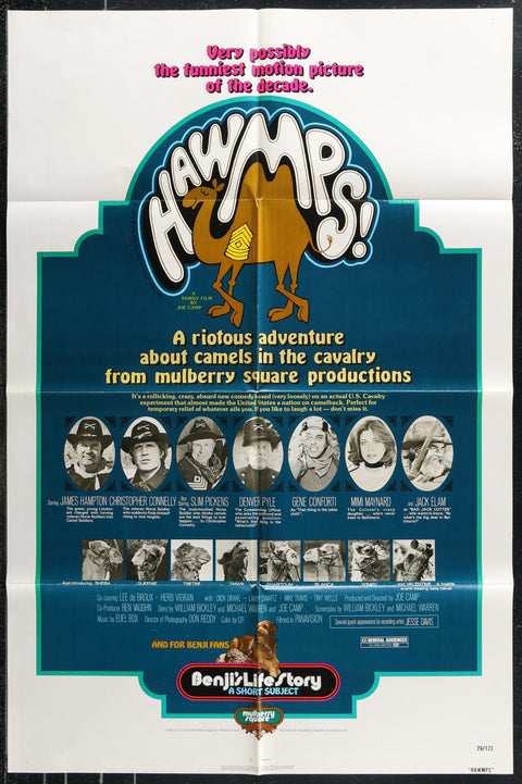 Affiche de film originale américaine (One Sheet) du film Hawmps (1976)