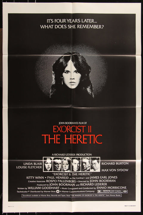 Exorciste II : L'Hérétique (1977) Affiche de film originale américaine (format One Sheet)