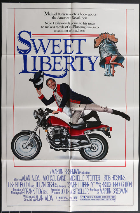 Affiche de film originale américaine (One Sheet) de Sweet Liberty (1986)
