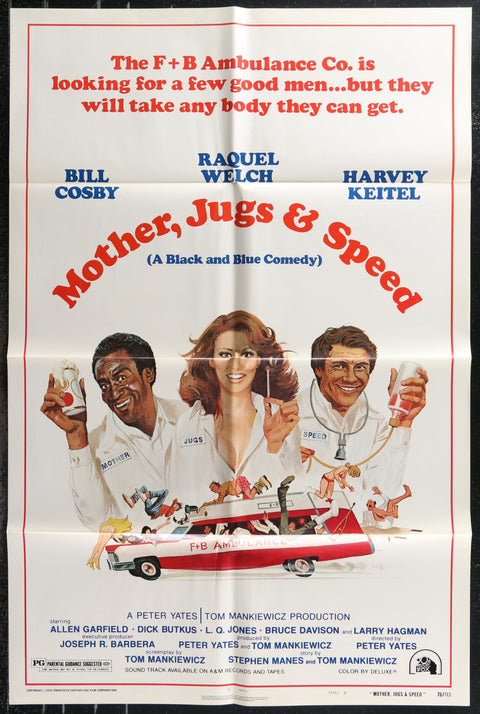 Affiche de film originale américaine (One Sheet) de Mother, Jugs &amp; Speed (1976)