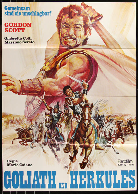 Goliath et l'esclave rebelle (années 1970) Affiche de film allemande originale A1