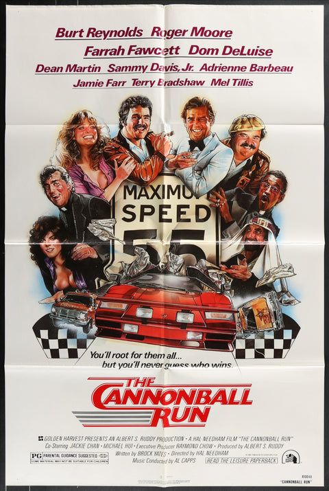 Affiche de film originale américaine (One Sheet) du film The Cannonball Run (1981)