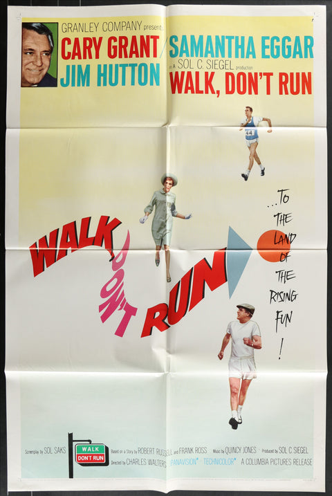 Affiche de film originale américaine (One Sheet) du film "Walk Don't Run" (1966)