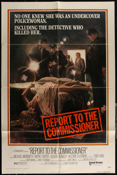 Affiche de film originale américaine (One Sheet) du film Report To The Commissioner (1975)