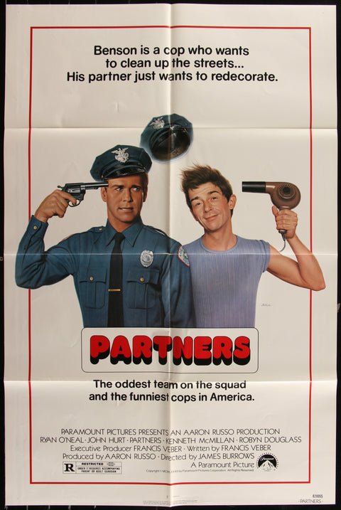 Affiche de film originale américaine (One Sheet) du film Partners (1982)