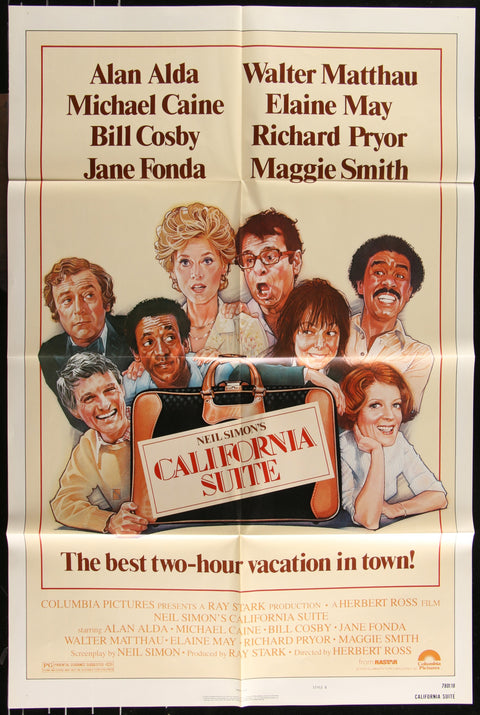 Affiche de film originale américaine (One Sheet) du film California Suite (1978)