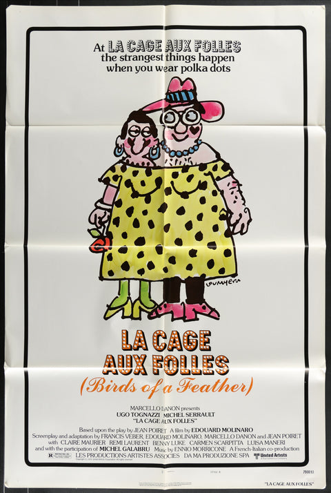 La Cage Aux Folles (1978) Original US One Sheet Movie Poster
