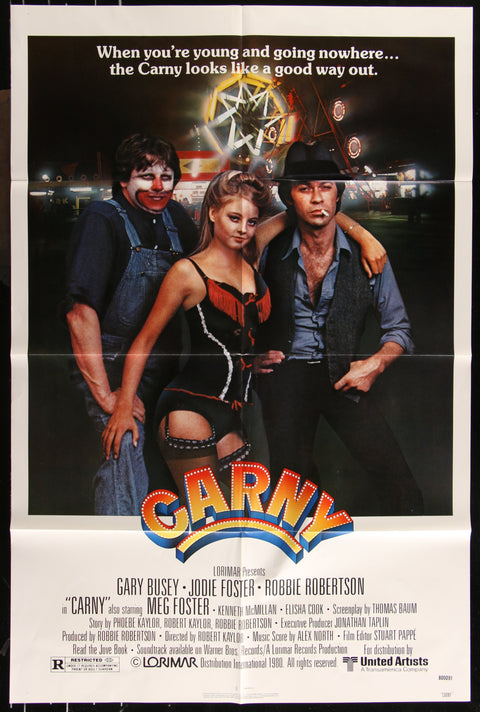 Affiche de film originale américaine (One Sheet) de Carny (1980)